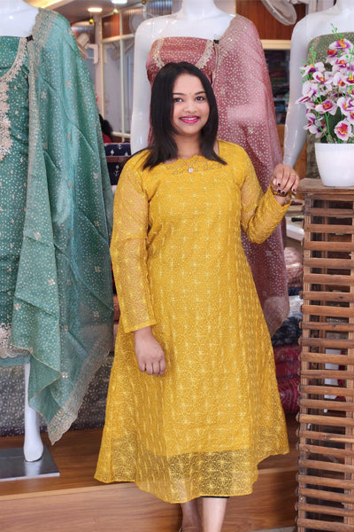 AWESOME PHULKARI EMBRIDORY WORKED KURTHIES@895 N2531