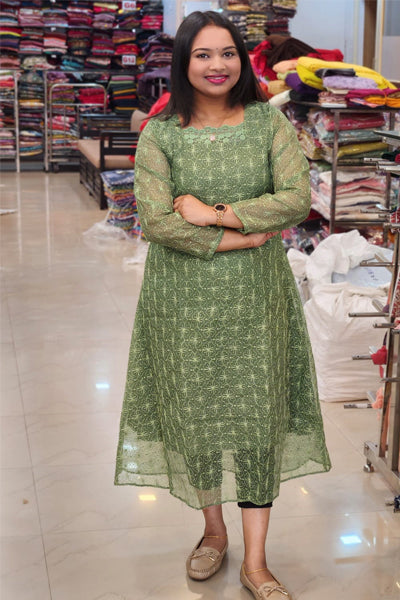 AWESOME PHULKARI EMBRIDORY WORKED KURTHIES@895 N2531