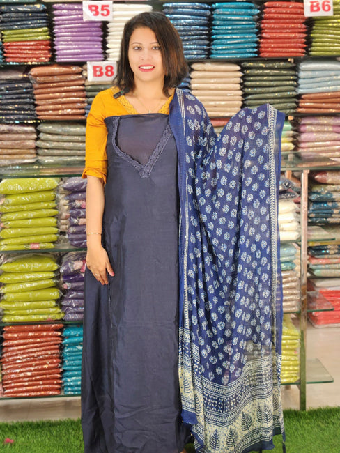 STYLISH SEMI SILK SALWAR SUITS @999/- N2757