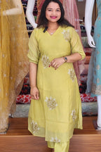 SEMI PARTY WEAR MULCHANDERI  CO-ORD SET  N2585