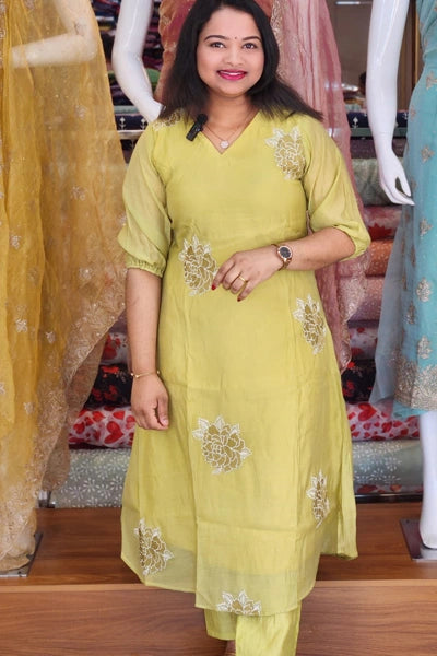 SEMI PARTY WEAR MULCHANDERI  CO-ORD SET  N2585