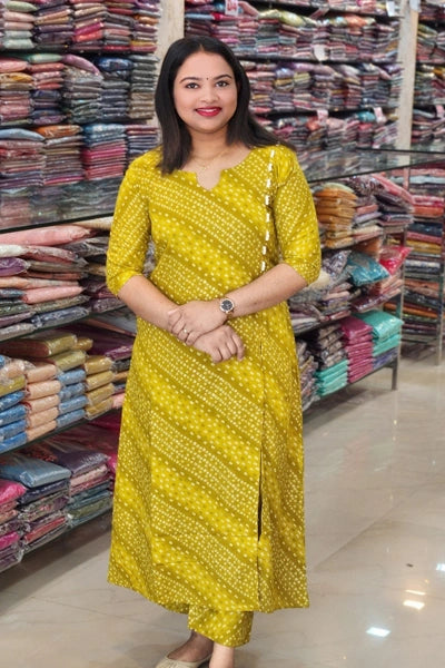 STYLISH BANDINI PRINTED RAYON CO-ORD SETS  N2483