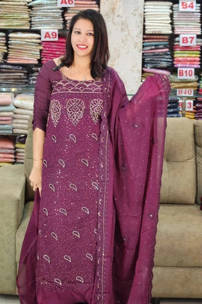PREMIUM FENDY SATIN SALWAR SUITS N2517