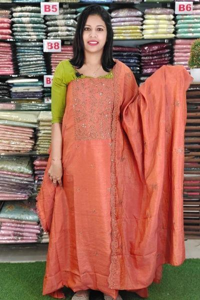 AWESOME N C SILK SALWAR SUITS N2523