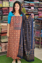 STYLISH AJRAK PRINTED COTTON SALWAR SUITS N2524