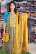 STYLISH AJRAK PRINTED COTTON SALWAR SUITS N2524
