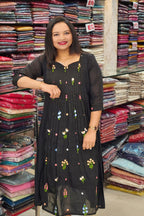 PREMIUM MUL CHANDERI KURTHIES N2532