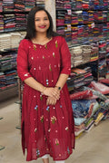 PREMIUM MUL CHANDERI KURTHIES N2532