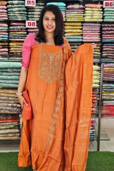 PREMIUM MUL CHANDERI SALWAR SUITS N2538