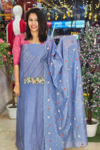 BOUTIQUE DESIGNED MUL CHANDERI SALWAR SUITS N2539