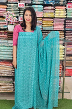 BUDGETED SCHIFILI EMBROIDERIED GEORGETTE SUITS @895/-  N2545