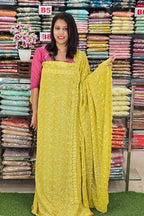 BUDGETED SCHIFILI EMBROIDERIED GEORGETTE SUITS @895/-  N2545