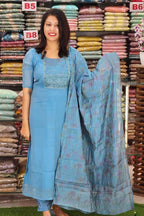 FAST MOVING MUL CHANDERI SALWAR SUITS N2547