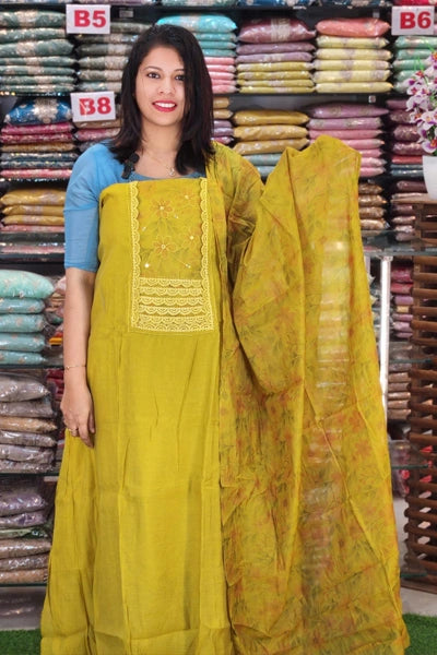 FAST MOVING MUL CHANDERI SALWAR SUITS N2547