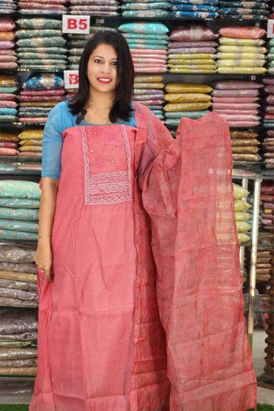 FAST MOVING MUL CHANDERI SALWAR SUITS N2547