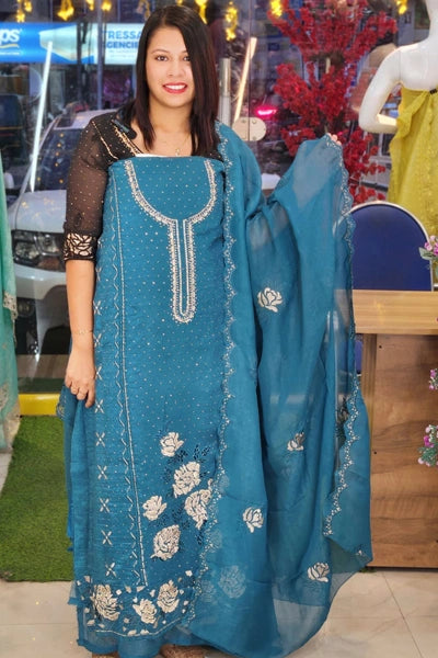 PREMIUM PLATINUM CRUSH SALWAR SUITS N2549