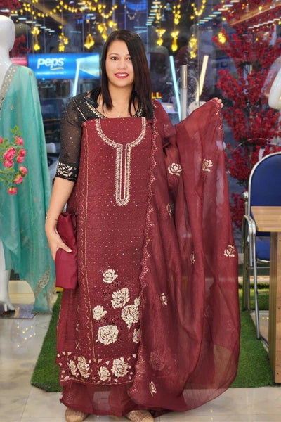 PREMIUM PLATINUM CRUSH SALWAR SUITS N2549