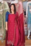 PARTYWEAR SPECIAL HANDWORK EMBROIDERIED VICHITRA SUITS N2553