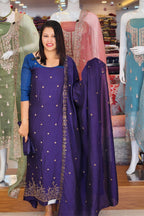 PARTYWEAR SPECIAL HANDWORK EMBROIDERIED VICHITRA SUITS N2553