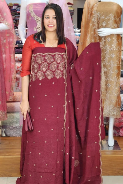PREMIUM PLATINUM CRUSH SALWAR SUITS N2554