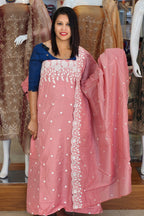 STYLISH MUL CHANDERI SALWAR SUITS @999/- N2559