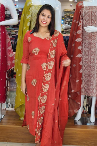 SUMMER SPECIAL MUL CHANDERI SALWAR SUITS N2561