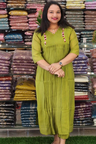 STYLISH MUL CHANDERI CO-ORD SETS N2568
