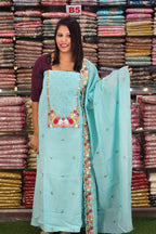 BUDGETED CHANDERI SALWAR SUITS @895/- N2569