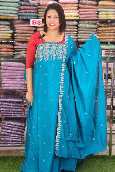 STYLISH TWO TONE SILK SALAWAR SUITS  @1195/- N2573