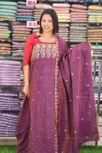 STYLISH TWO TONE SILK SALAWAR SUITS  @1195/- N2573