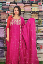 STYLISH TWO TONE SILK SALAWAR SUITS  @1195/- N2573