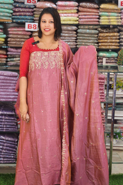 STYLISH TWO TONE SILK SALAWAR SUITS  @1195/- N2573