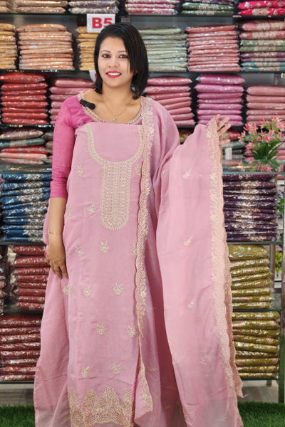 PREMIUM SILVER SILKY CRUSH SALWAR SUITS @1195/- N2574