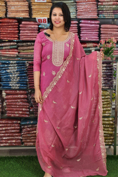 PREMIUM SILVER SILKY CRUSH SALWAR SUITS @1195/- N2574