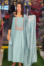 BUDGETED SEMI SILK SALWAR SUITS @695/-  N2576