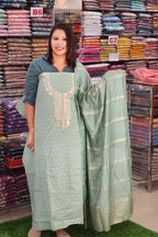 POCKET FREINDLY PRICED MODAL CHANDERI  SALWAR SUITS @595/-  N2580
