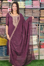 BUDGETED RANGOLI CRUSH SALWAR SUITS @999/- N2582