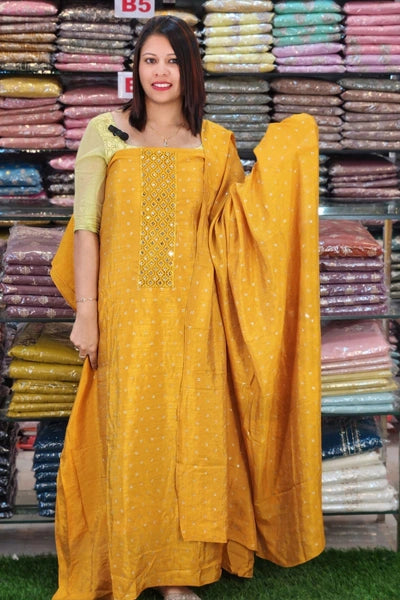 BUDGETED VICHITRA SILK SALWAR SUITS @695/- N2586