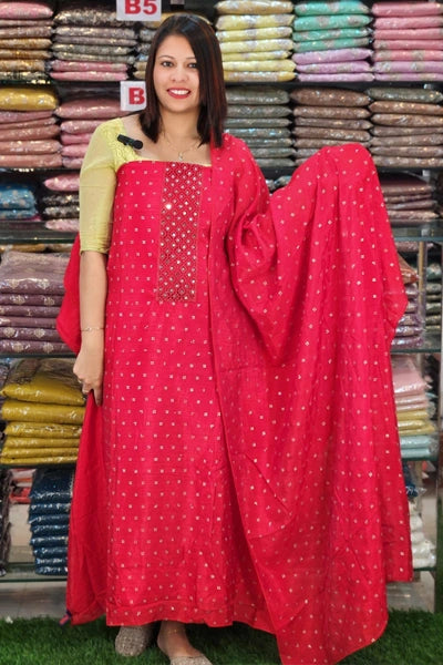 BUDGETED VICHITRA SILK SALWAR SUITS @695/- N2586