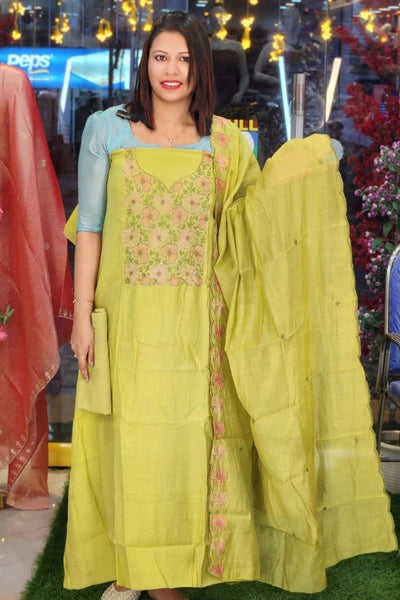 SEMI PARTYWEAR SPECIAL MUL CHANDERI @999/-  N2587