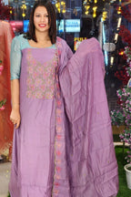 SEMI PARTYWEAR SPECIAL MUL CHANDERI @999/-  N2587