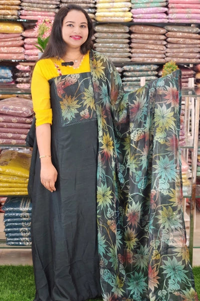 LAZER BRASSO WEAVED VICHITRA SILK SALWAR SUITS N2588