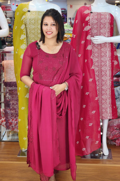 DEMANDED GEORGETTE SALWAR SUITS @999/-  N2590
