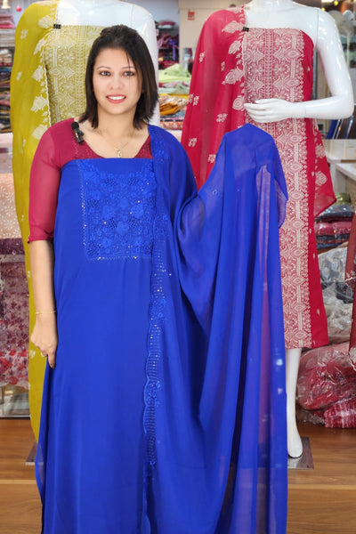 DEMANDED GEORGETTE SALWAR SUITS @999/-  N2590
