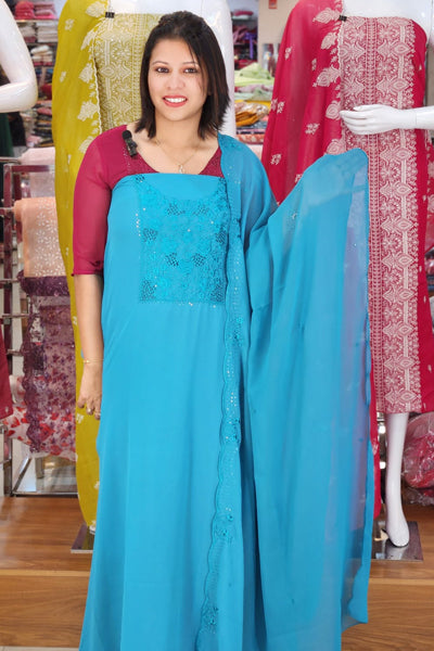 DEMANDED GEORGETTE SALWAR SUITS @999/-  N2590
