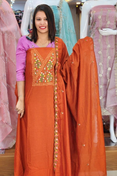 RESTOCKED VICHITRA SILK SALWAR SUITS N2592