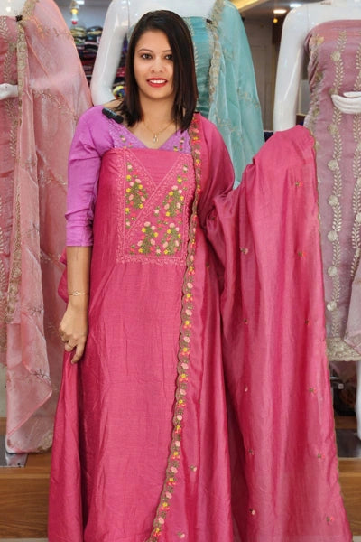 RESTOCKED VICHITRA SILK SALWAR SUITS N2592