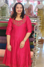 CUTE  VICHITRA SILK KURTHIES @895/-   N2601