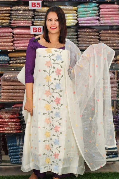 CASUAL WEAR SPECIAL MUL CHANDERI SALWAR SUITS N2602