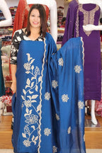 HEAVY EMBROIDERY WORKED VICHITRA SILK SALWAR SUITS @999/-  N2605